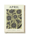 April daisy birthday card