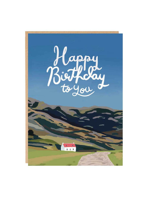 Blue sky birthday card