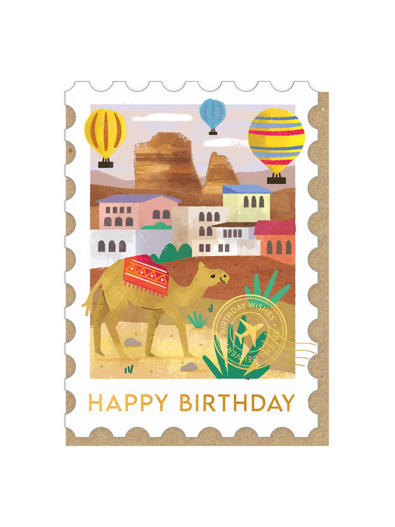 Cappadocia stamp birthday card