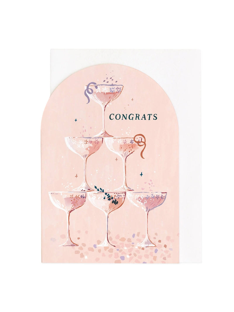 Champagne congrats card