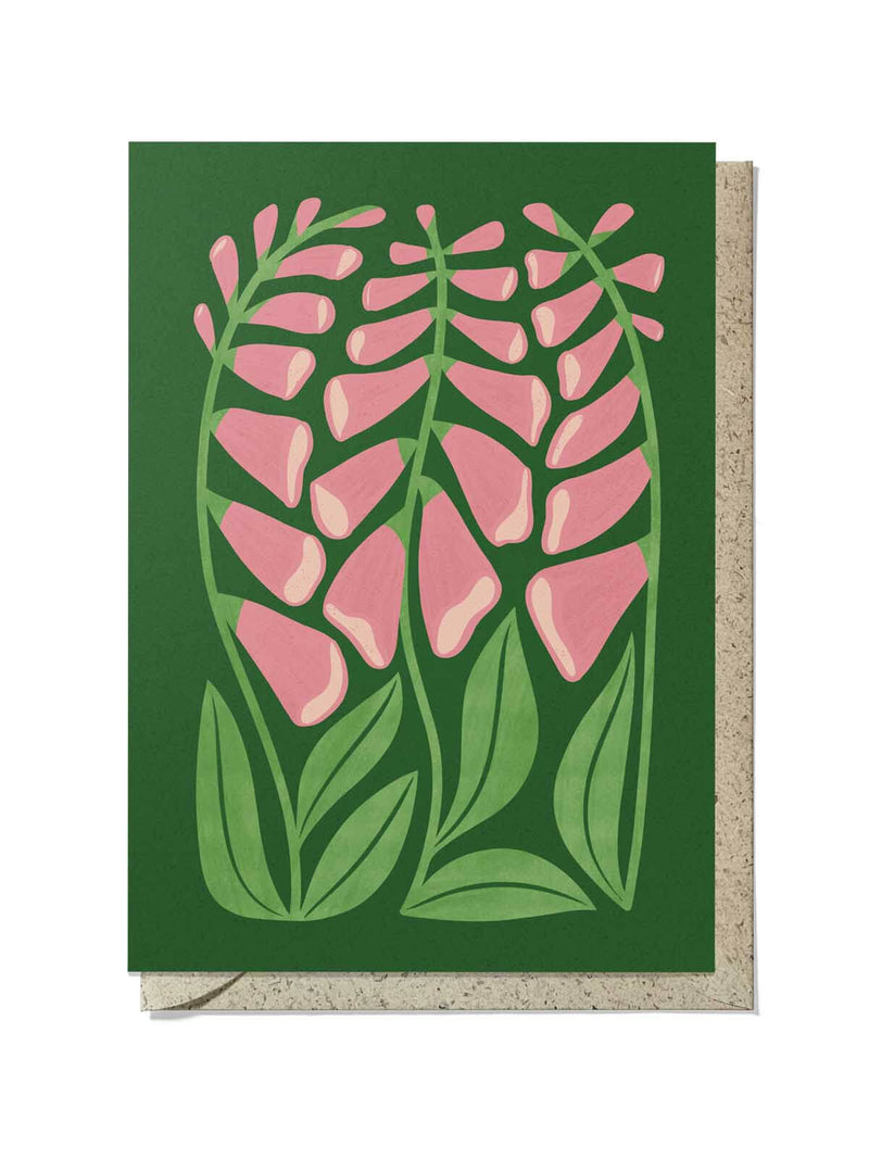 Foxgloves card