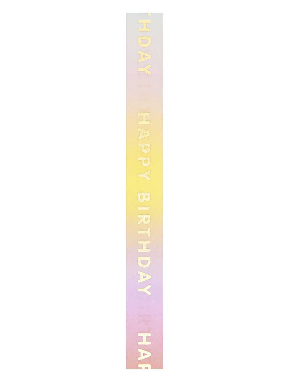 Happy birthday coloured washi tape