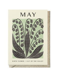 May lily of the valley birthday card