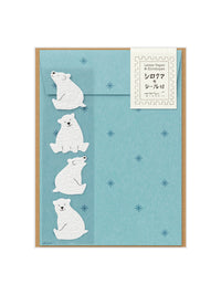 Midori polar bear letter writing set