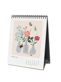 Rifle Paper Co 2025 flower studies desk calendar Feb