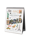 Rifle Paper Co 2025 greetings from around the world desk calendar