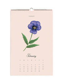 Rifle Paper Co 2025 say it with flowers calendar Feb