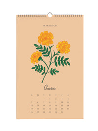 Rifle Paper Co 2025 say it with flowers calendar Oct