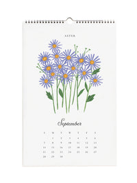 Rifle Paper Co 2025 say it with flowers calendar Sept