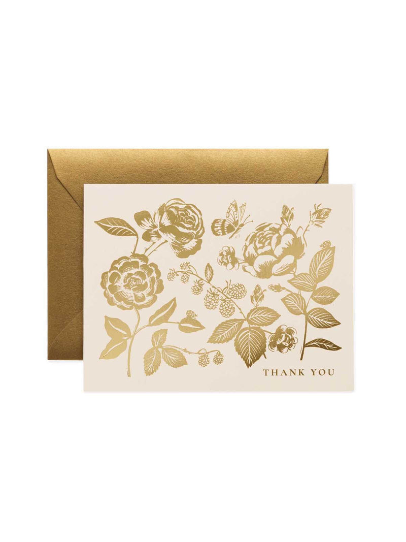 Rifle Paper Co English rose thank you card set