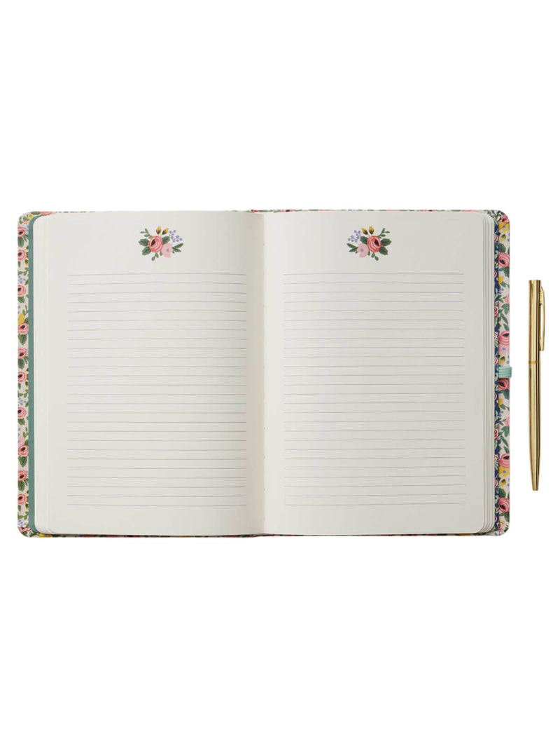 Rifle Paper Co Rosa journal with pen inside 3