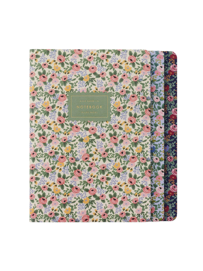 Rifle Paper Co Rosa stitched notebooks