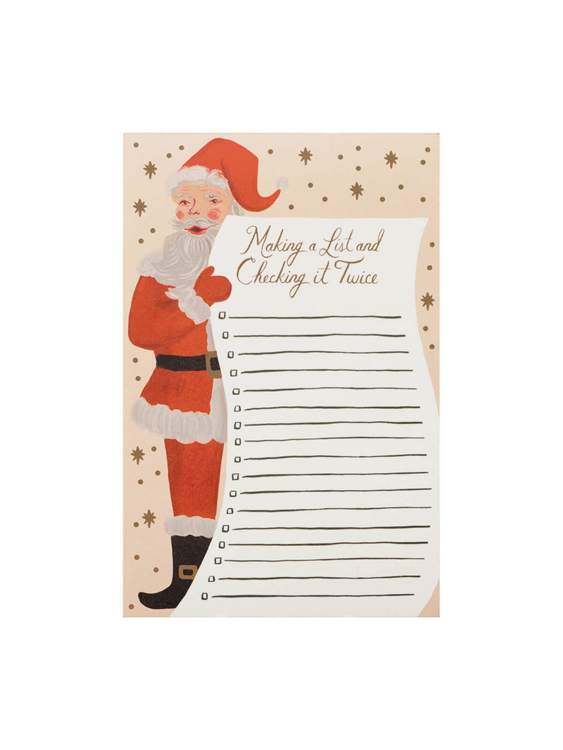 Rifle Paper Co Santas list notepad