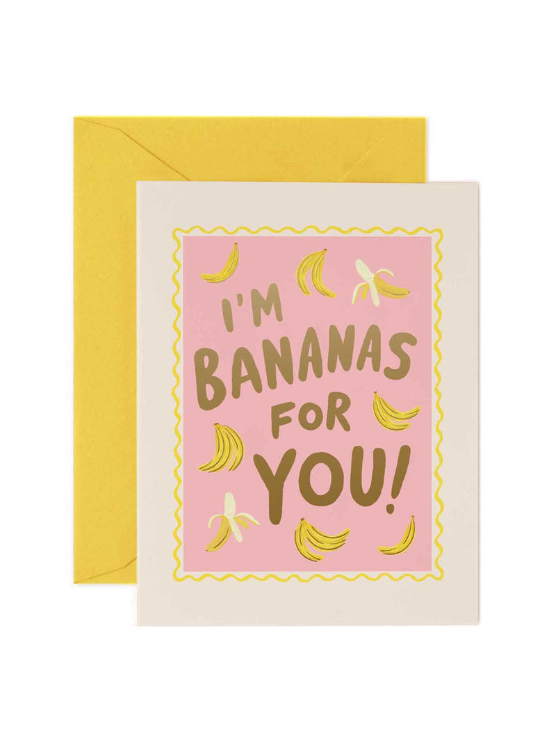 Rifle Paper Co bananas for you card