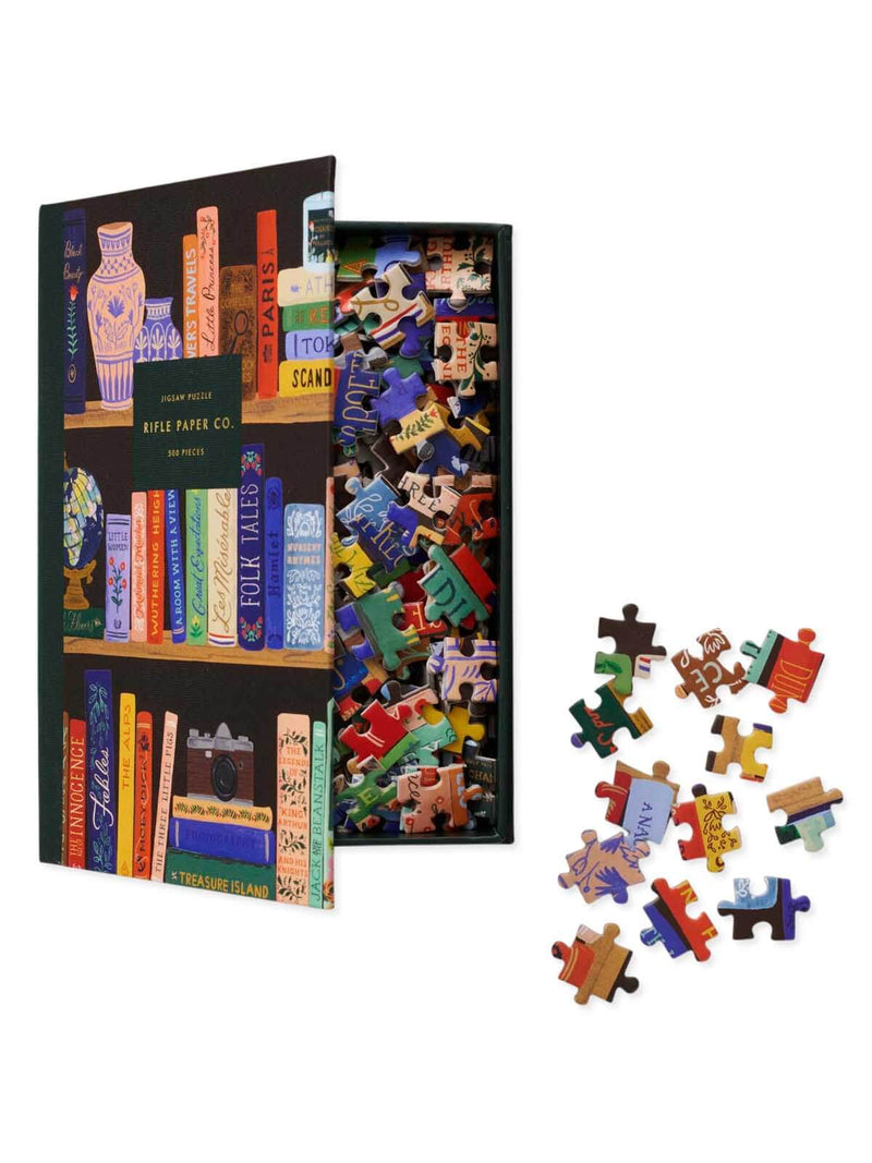 Rifle Paper Co bookshelf puzzle box