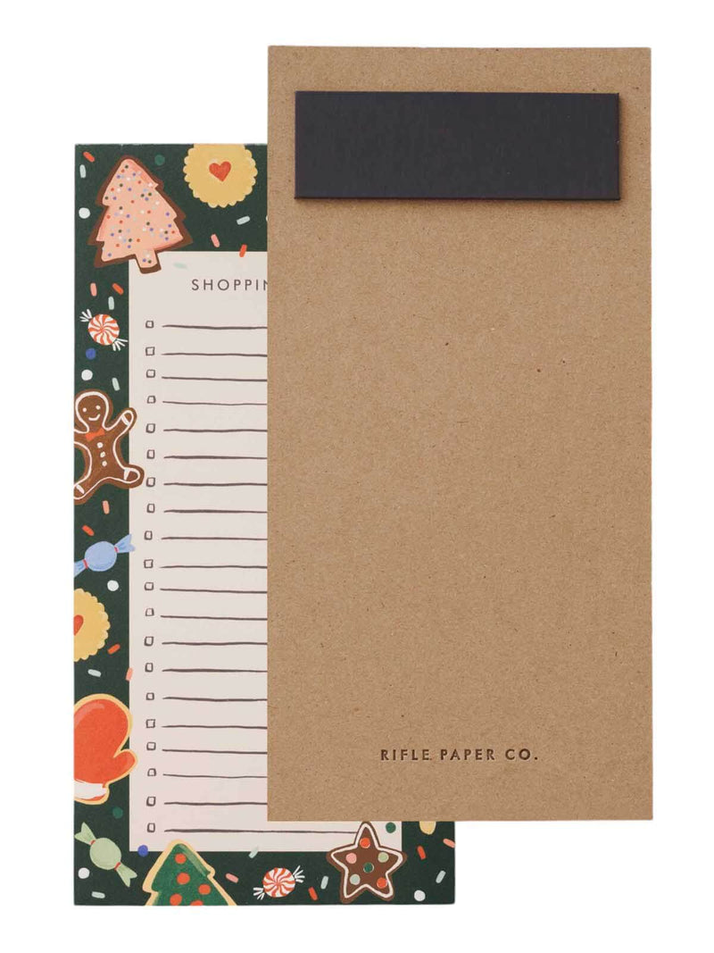 Rifle Paper Co cookies shopping list notepad