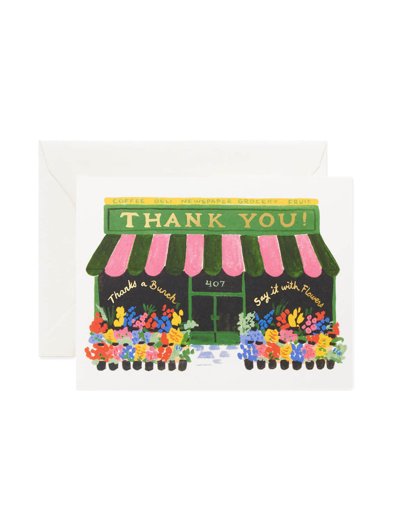 Rifle Paper Co flower shop thank you card set