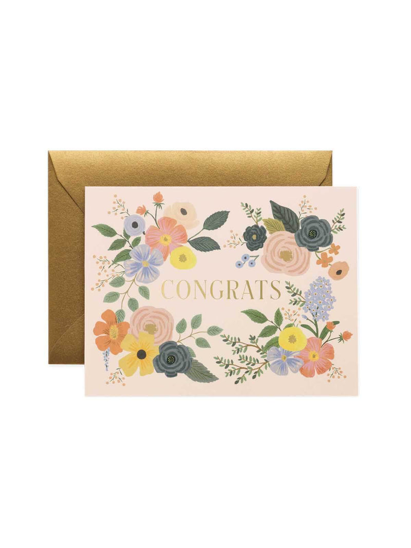 Rifle Paper Co garden congrats card