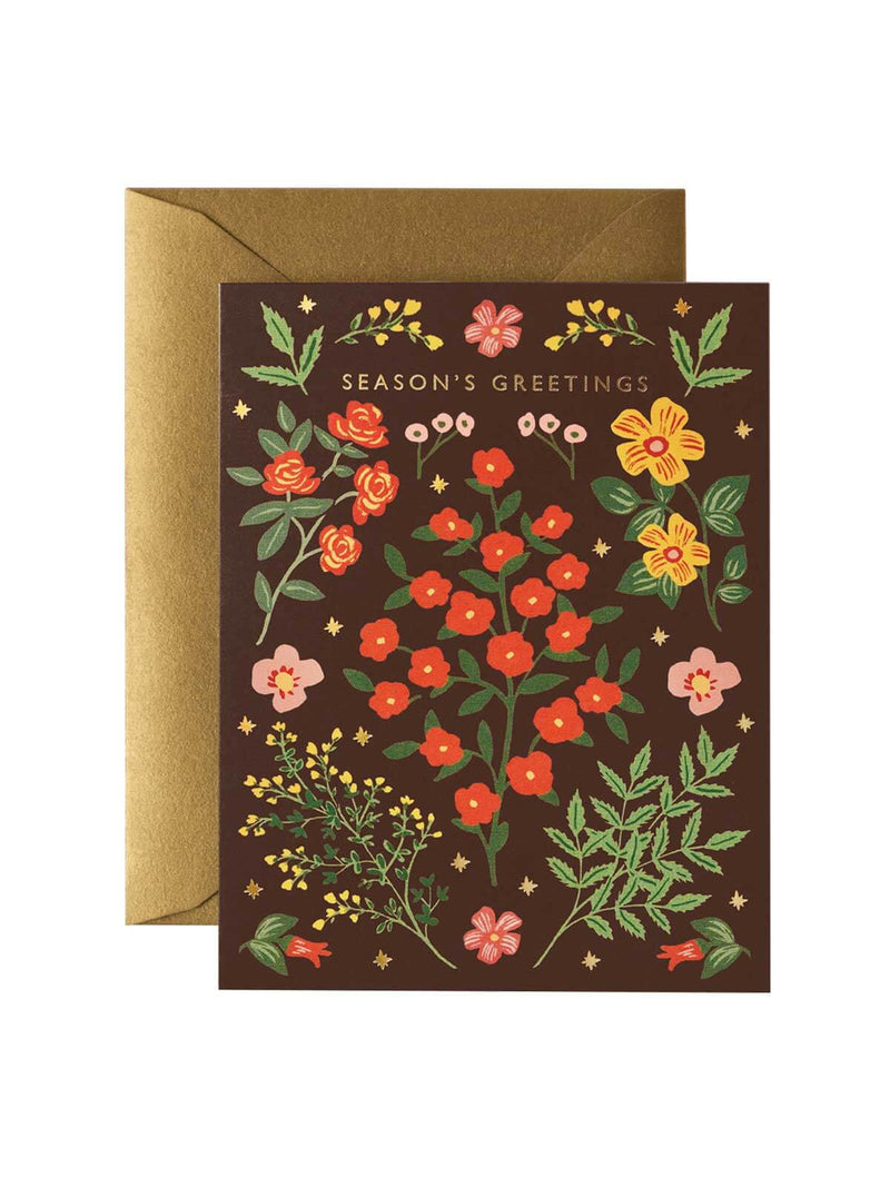 Rifle Paper Co hawthorne Seasons Greetings card set 