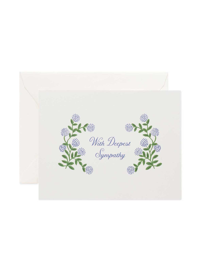 Rifle Paper Co hydrangea sympathy card