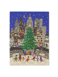 Rifle Paper Co mini holiday on ice puzzle