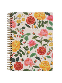 Rifle Paper Co roses spiral notebook