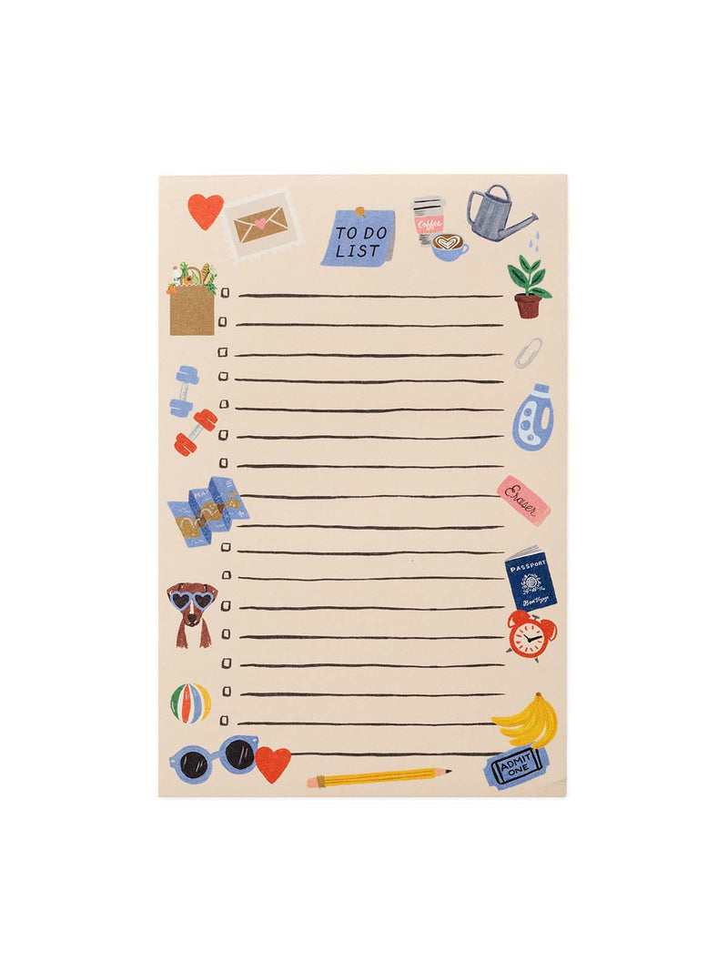 Rifle Paper Co to do checklist notepad