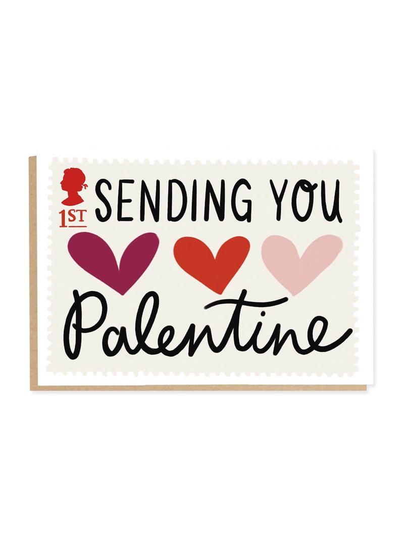 Sending you love Palentine card