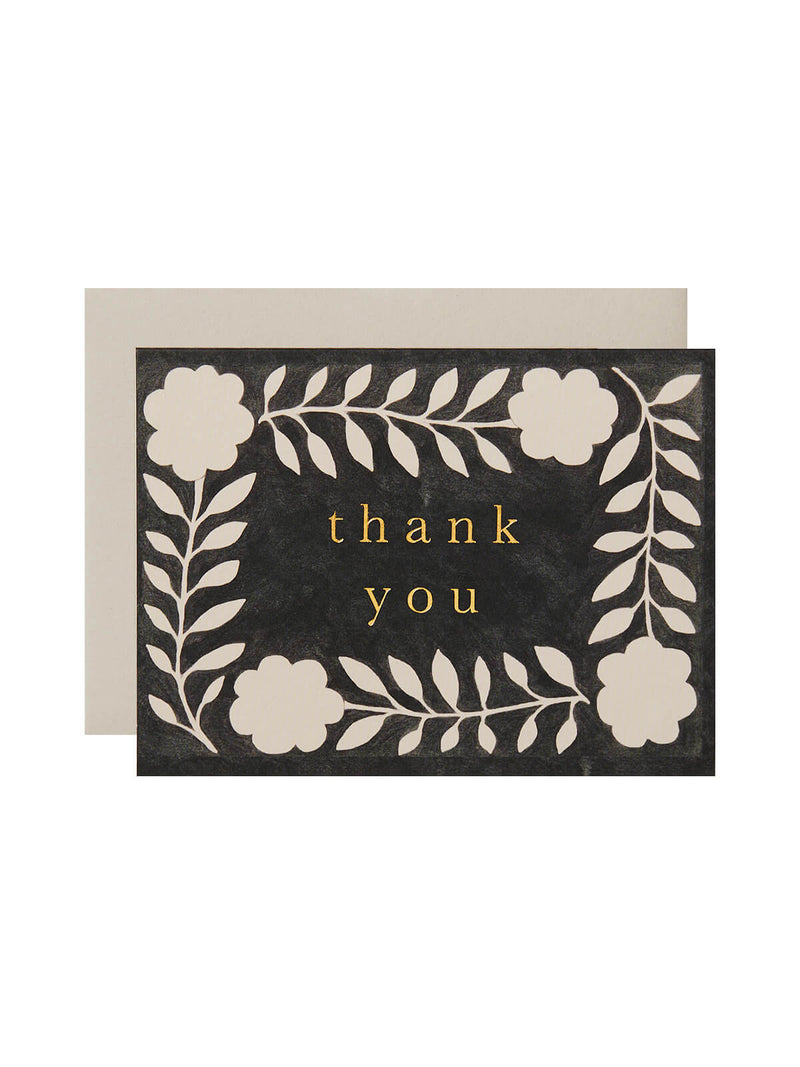 Wanderlust Paper Co mini thank you card