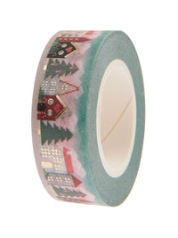 Winter houses washi tape