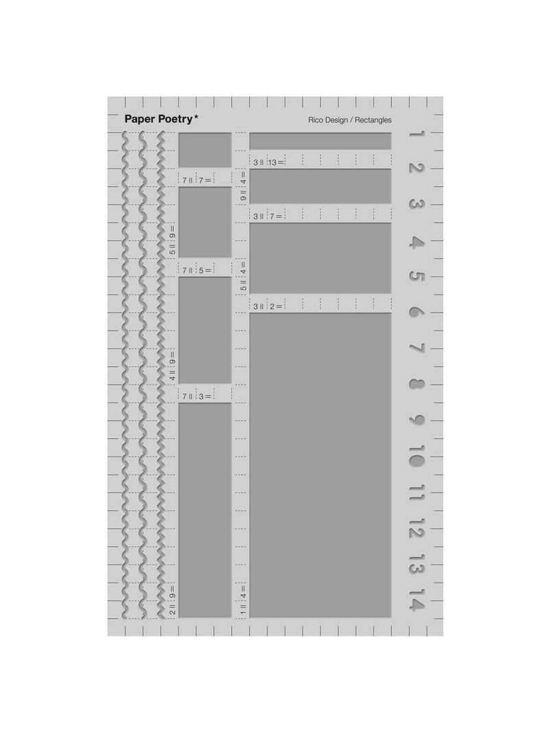 Bullet journal rectangle stencil Paper Poetry