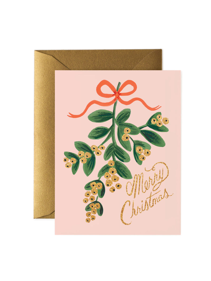 Mistletoe card Rifle Paper Co