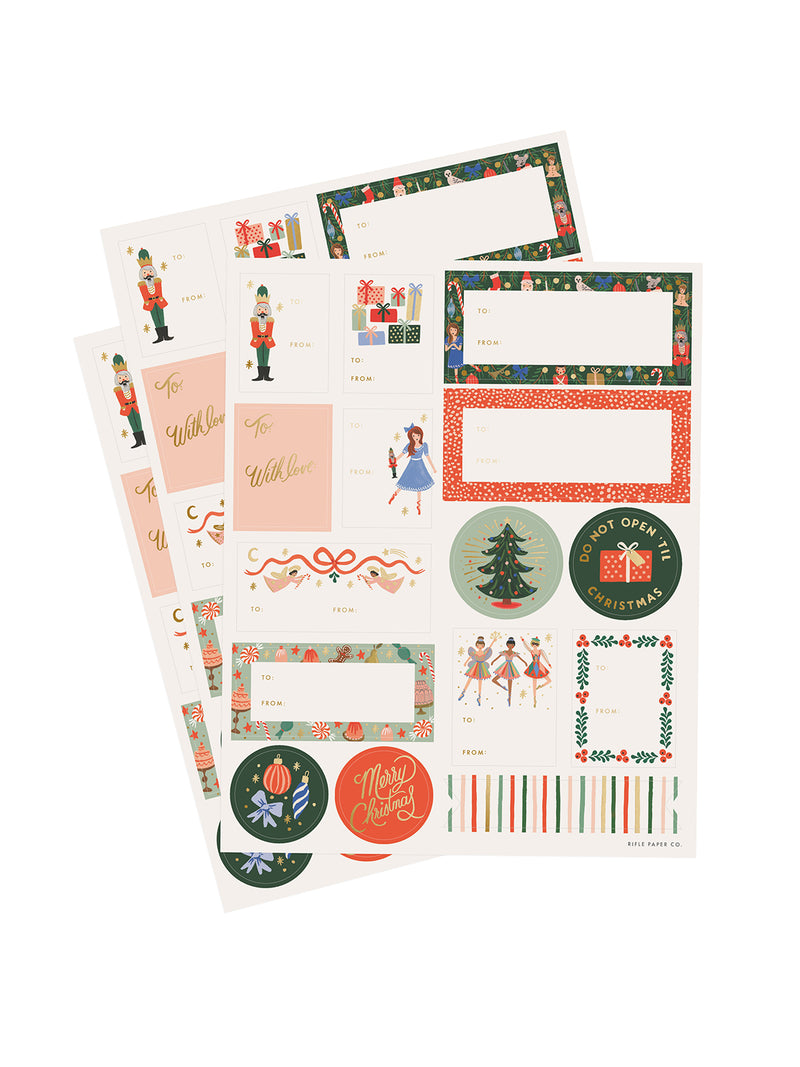 Rifle Paper Co nutcracker stickers