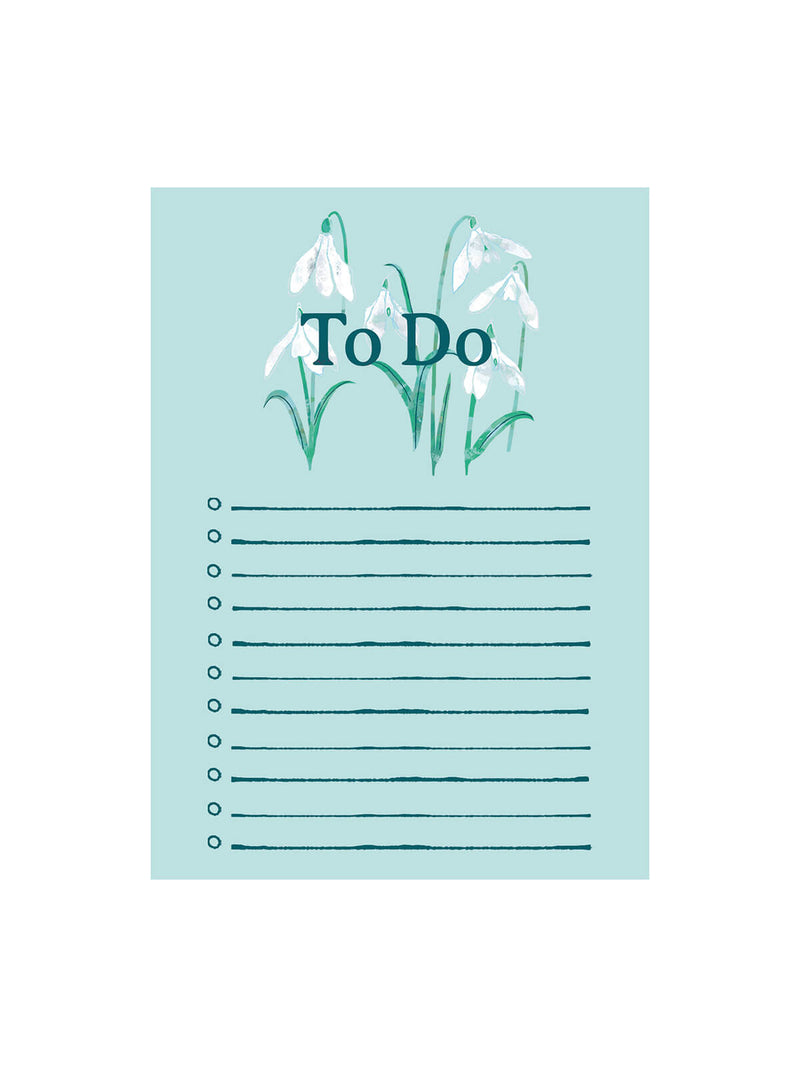 Snowdrops notepad